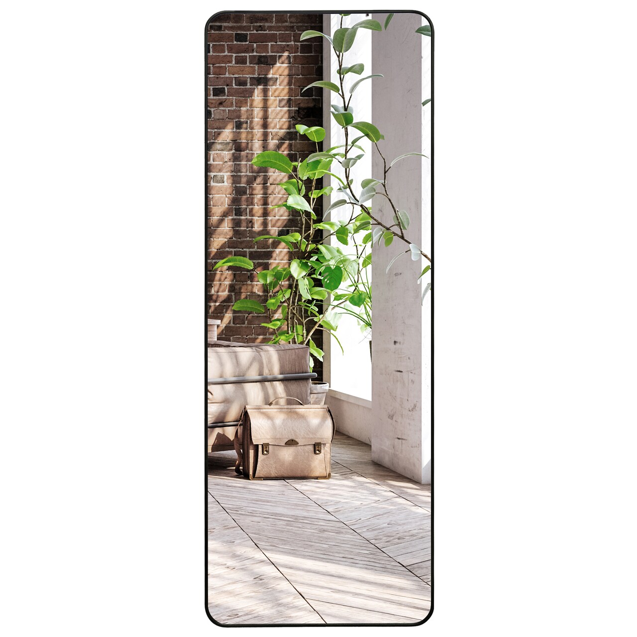 Americanflat Framed Round Mirror - Circle Mirror for Bathroom, Bedroom, Entryway, Living Room - Large Black Circle Mirror for Wall Décor